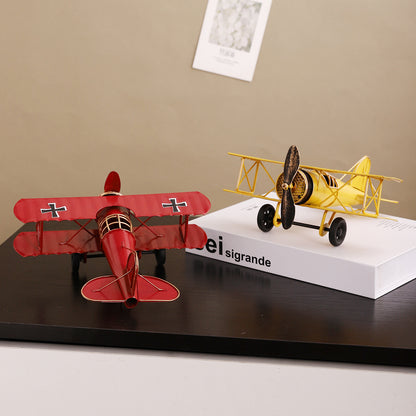 Vintage Metal Airplane Model Homeandso