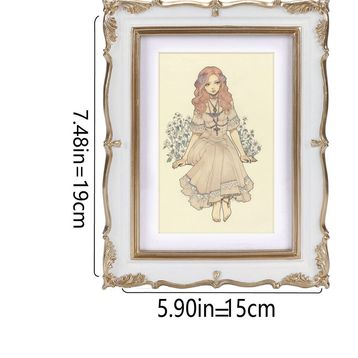 Ornate Floral Picture Frame Homeandso