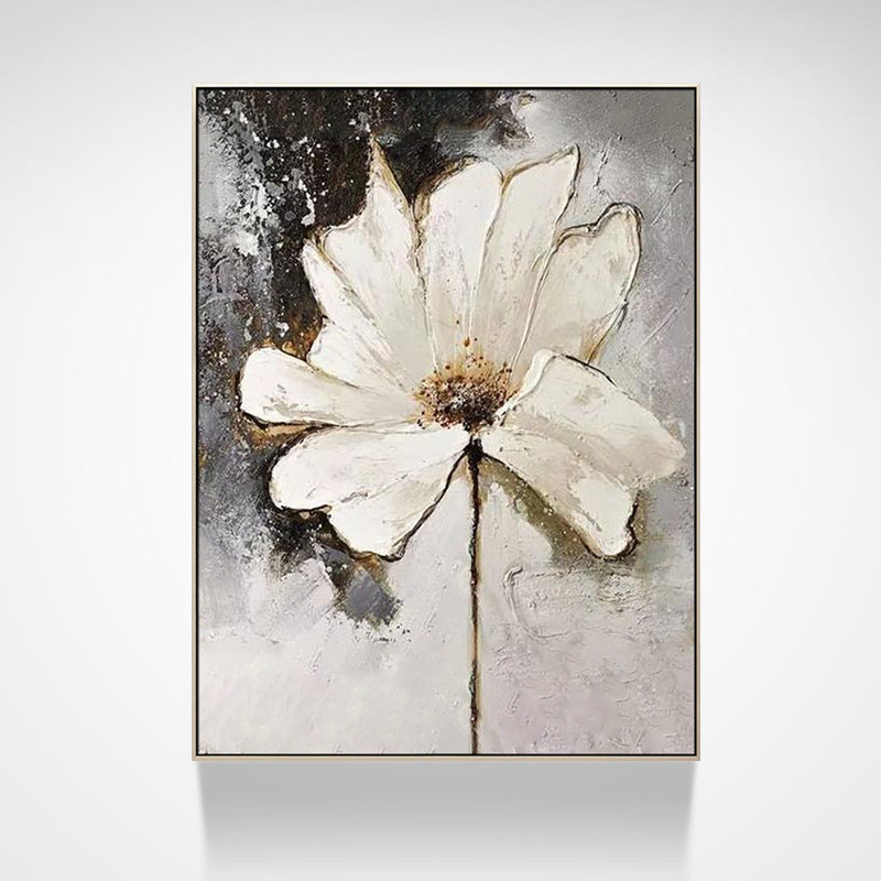 Elegant Floral Relief Canvas Artwork Homeandso