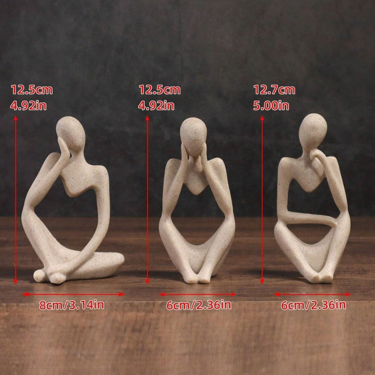 Abstract Figurative Sculpture Set Homeandso