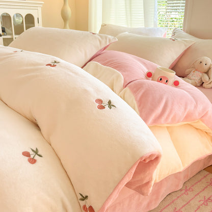 Luxurious Plush Duvet Set Homeandso