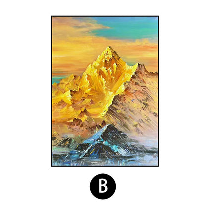 Mountain Landscape Textured Canvas Print Homeandso