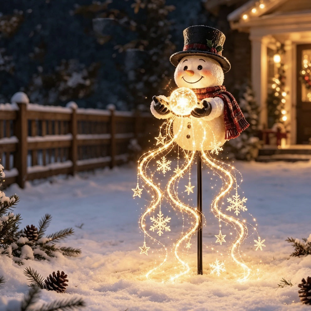 Decorative Snowman Light Display