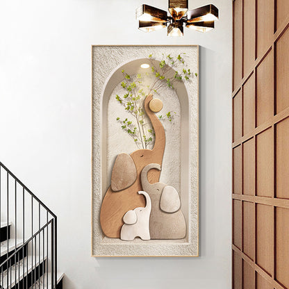 Decorative Elephant-Themed Wall Artwork Homeandso