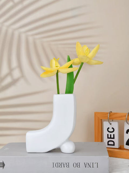 Modern Abstract Ceramic Candle Holder Homeandso