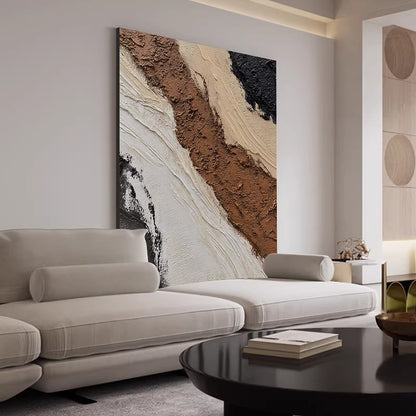 Modern Abstract Textured Canvas Artwork Homeandso