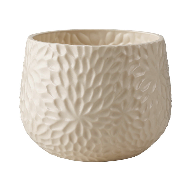 Textured Ceramic Flower Planter Homeandso