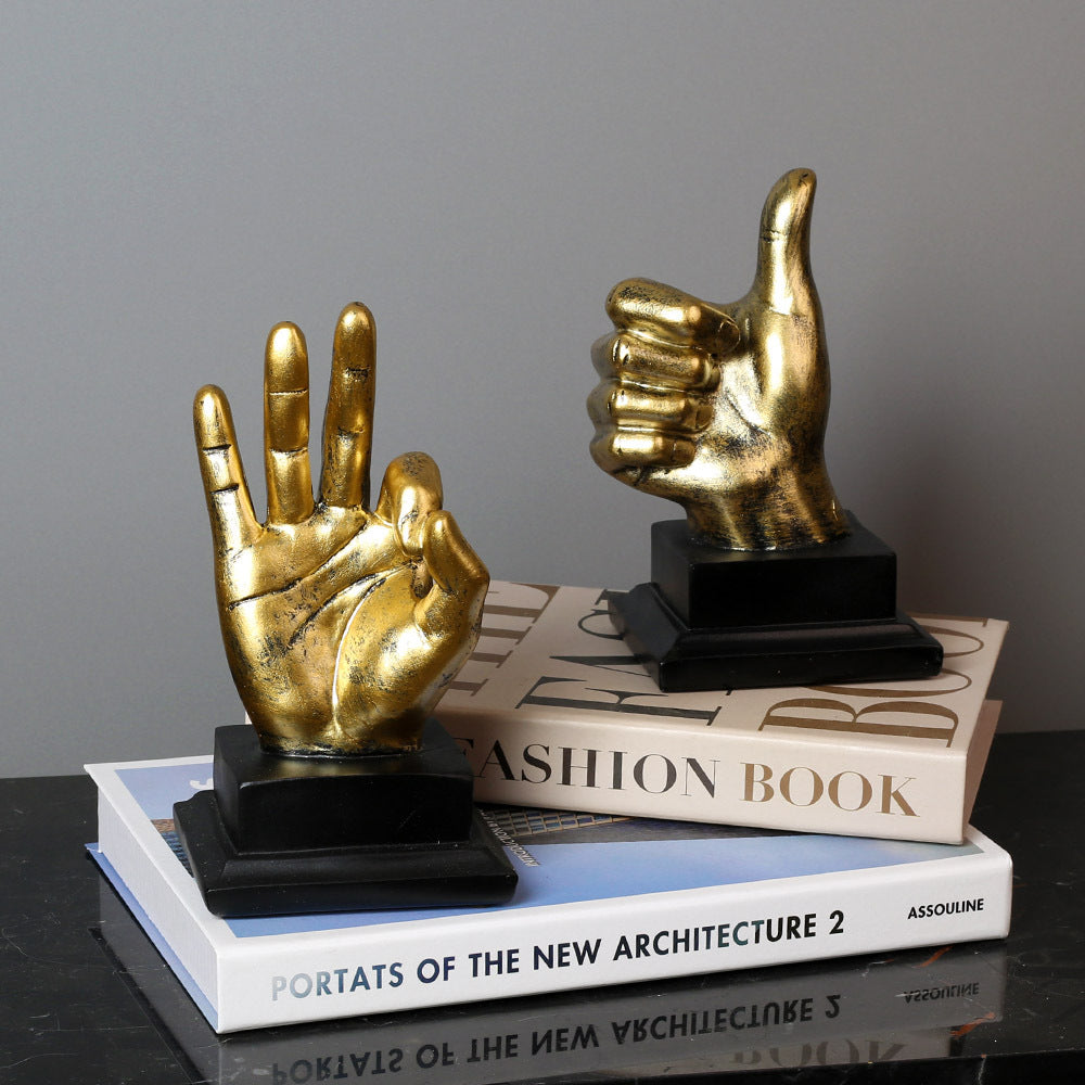 Home Decor Sculptural Hand Gesture Figurine Homeandso