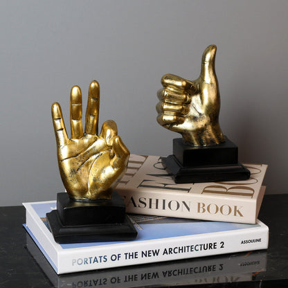 Home Decor Sculptural Hand Gesture Figurine Homeandso