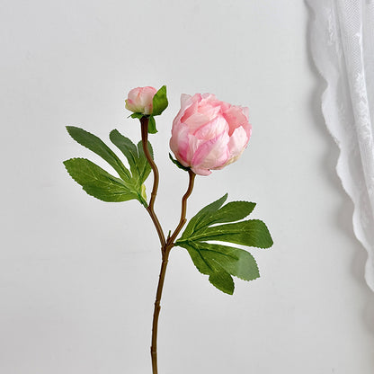 Realistic Peony Decoration Stem for Home Floral Display