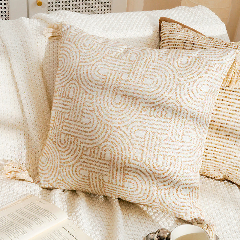 Abstract Patterned Decorative Pillow