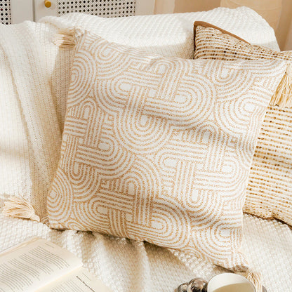 Abstract Patterned Decorative Pillow