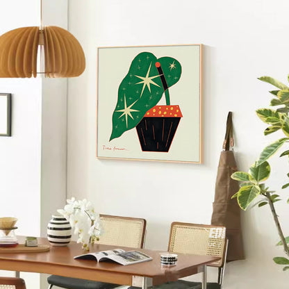 Abstract Plant-Themed Art Print Homeandso