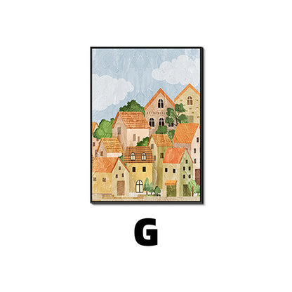 Artistic Landscape Framed Canvas Print Homeandso