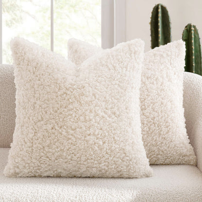 Fluffy Textured Decorative Pillow