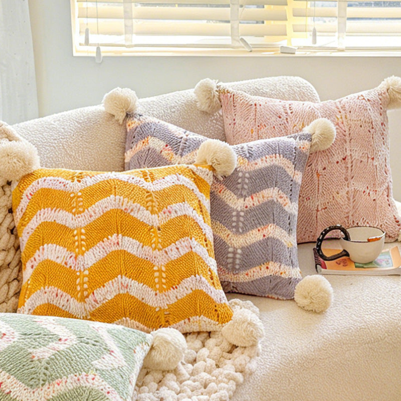 Cozy Textured Bolster Pillow