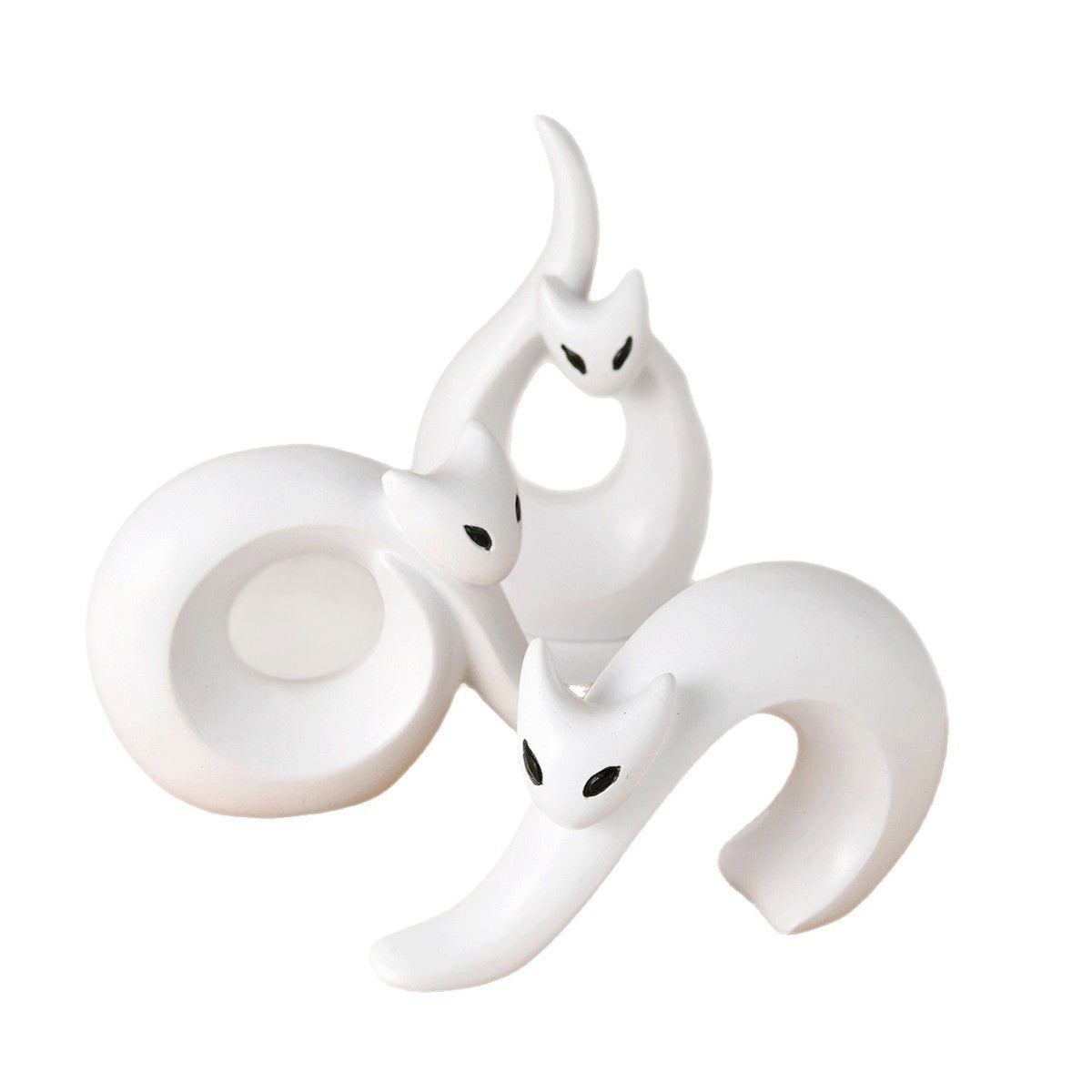 Modern Abstract Cat Figurine Homeandso