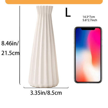 Elegant Textured Ceramic Vase Homeandso