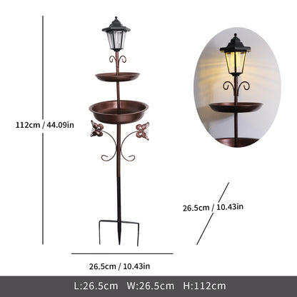 Elegant Outdoor Solar Lantern Stand Homeandso