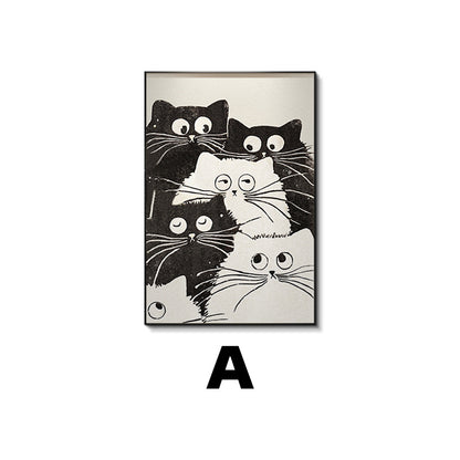 Cat-Themed Framed Wall Art Homeandso