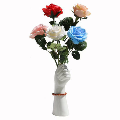 Artistic Hand-Shaped Flower Vase Homeandso