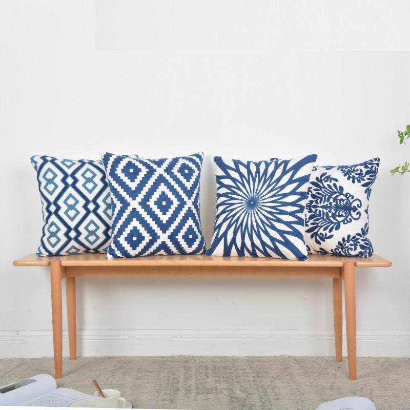Geometric Patterned Throw Pillow