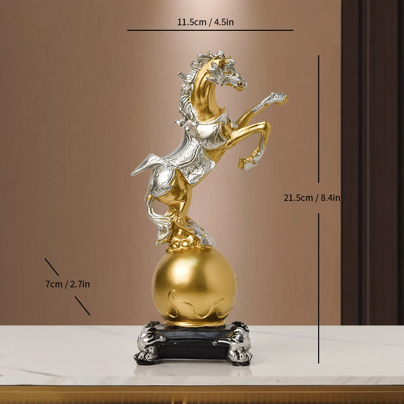 Decorative Equestrian Statue Homeandso