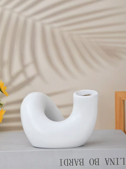 Modern Abstract Ceramic Candle Holder Homeandso