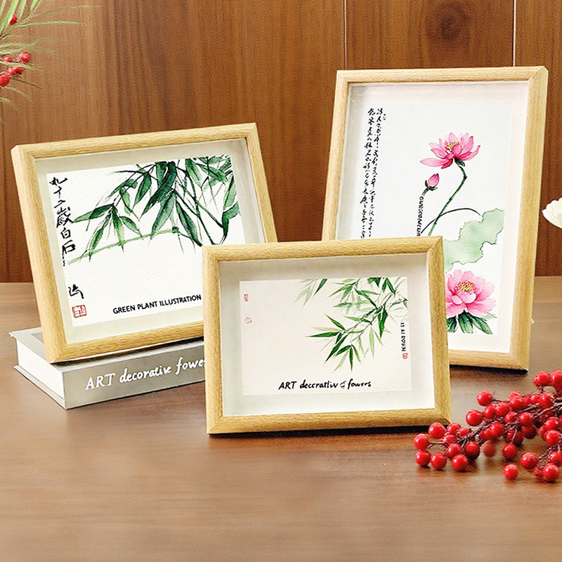 Artistic Flower Illustration Picture Frame