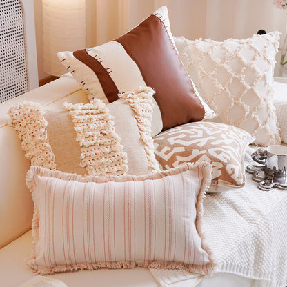 Artistic Woven Abstract Throw Pillow