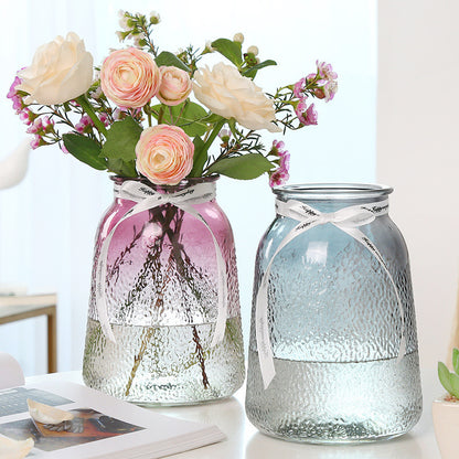 Textured Glass Storage Jar