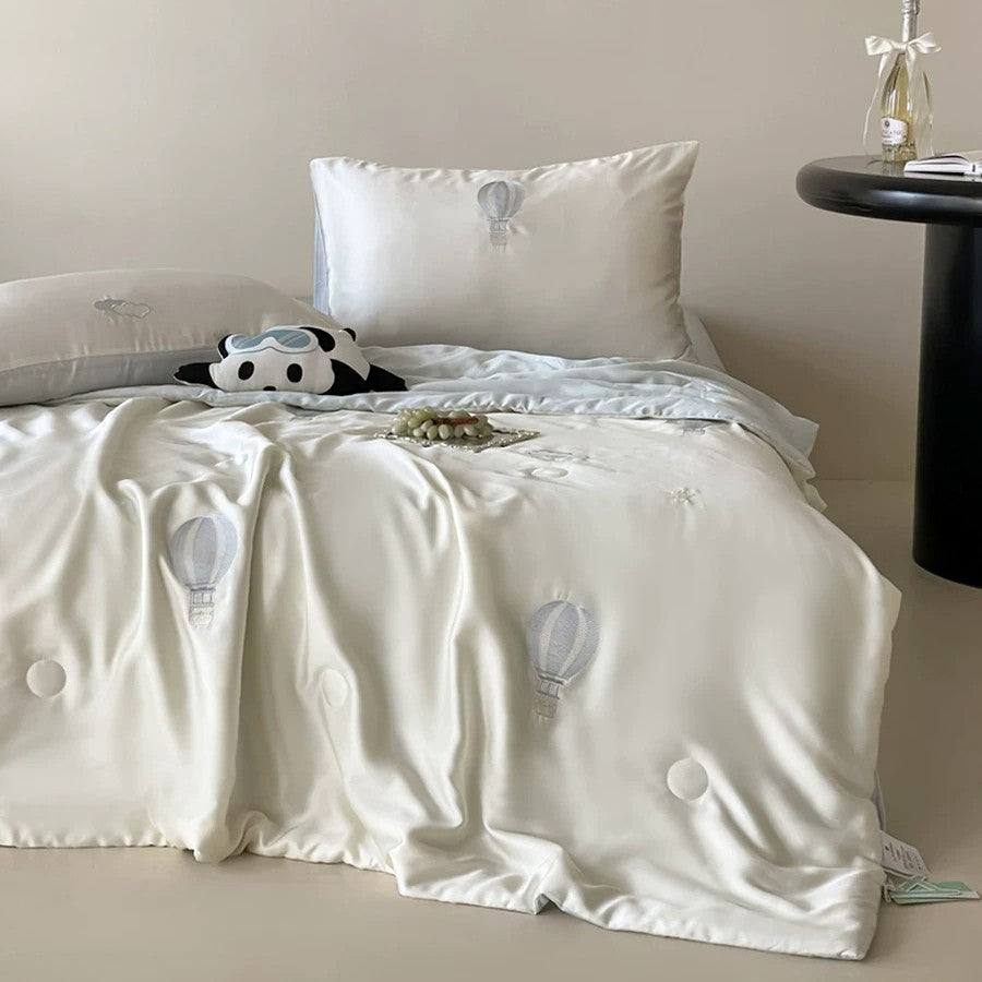 Decorative Silky Smooth Embroidered Bedding Set Homeandso