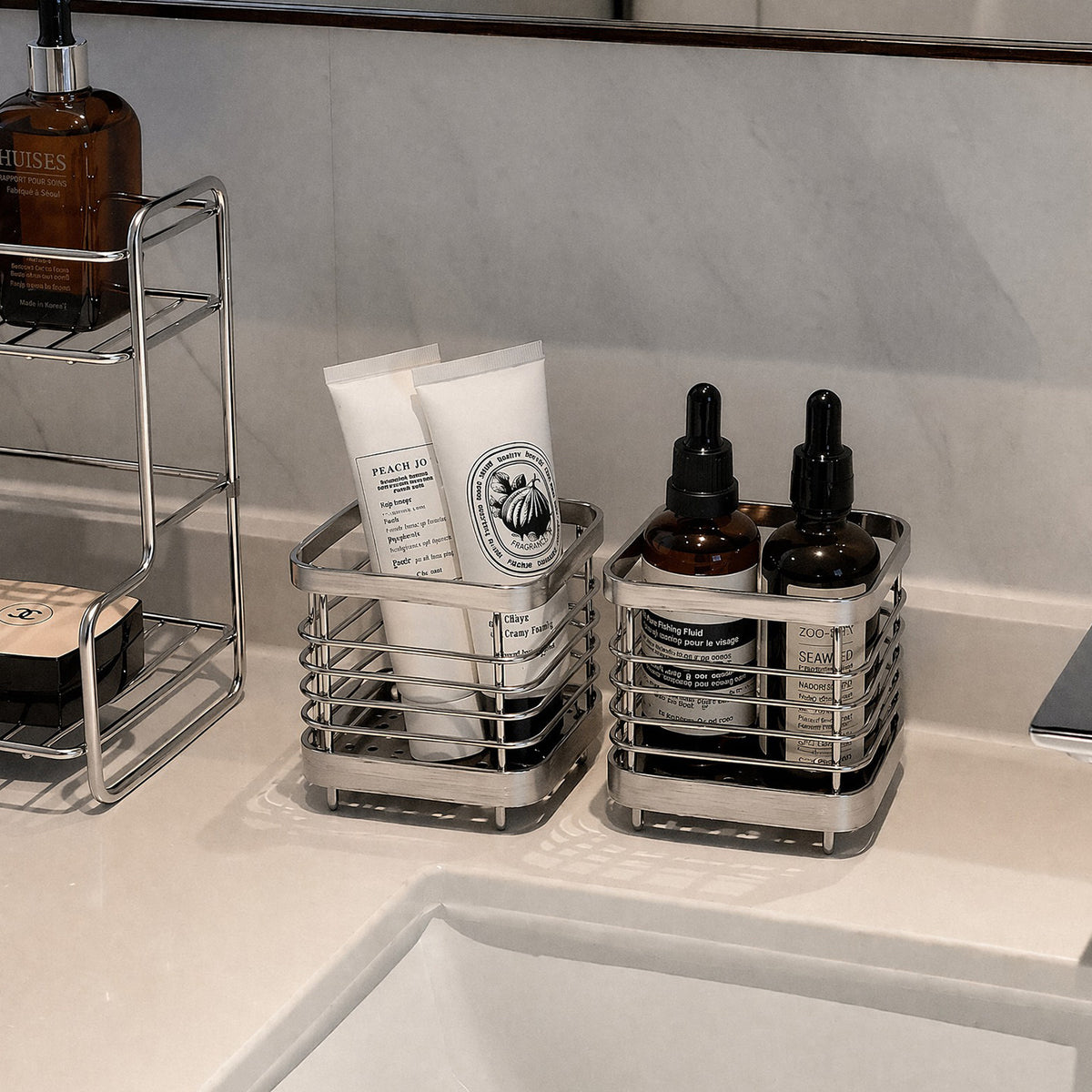 Metal Cosmetic Brush Organizer