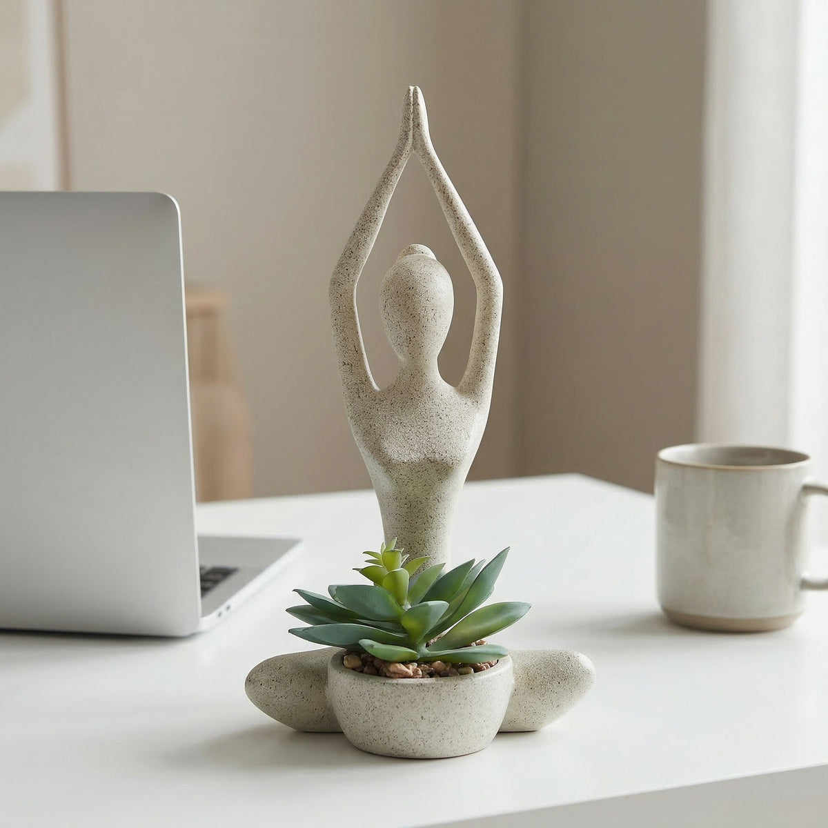 Zen-Inspired Figurine Planter