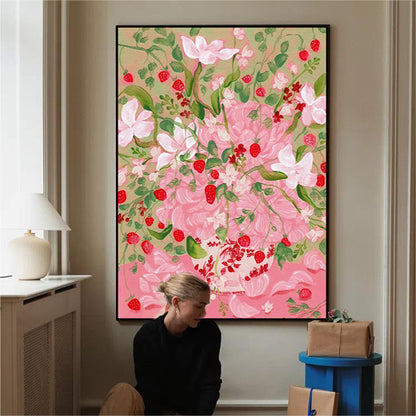 Floral Garden Print Wall Art Homeandso