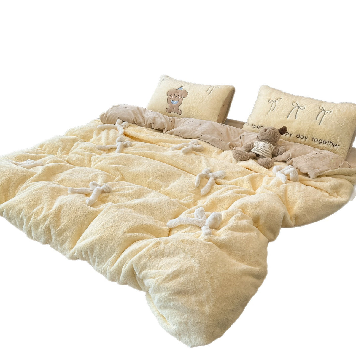 Plush Fleece Comforter Set