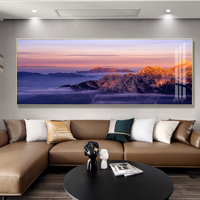 Framed Mountain Landscape Artwork Homeandso