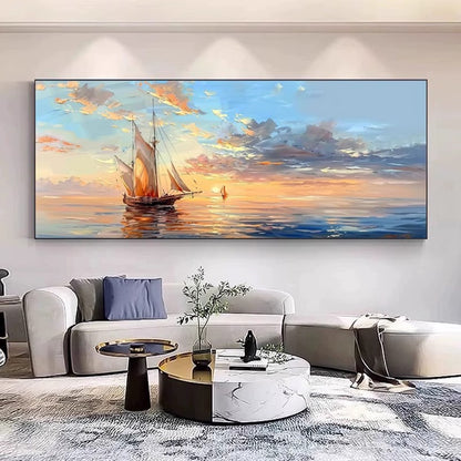 Sailing Seascape Canvas Artwork Homeandso