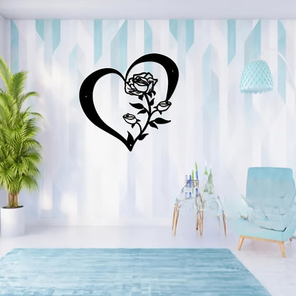 Heart-Shaped Floral Wall Art Homeandso