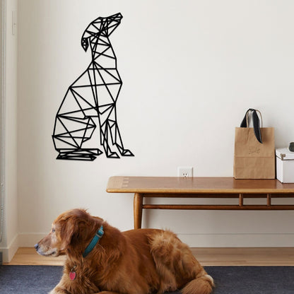 Geometric Dog Silhouette Wall Art Homeandso