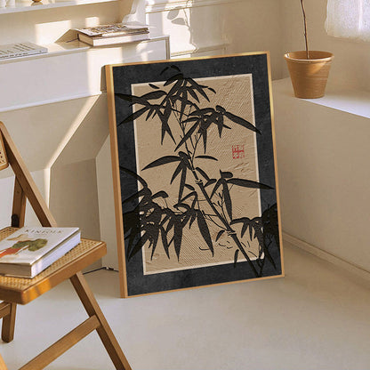 Elegant Bamboo-Inspired Framed Wall Art Homeandso