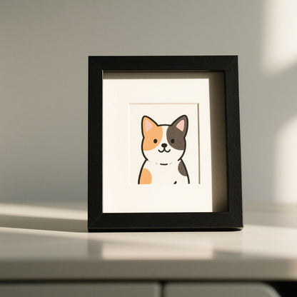 Whimsical Pet Illustration Picture Frame