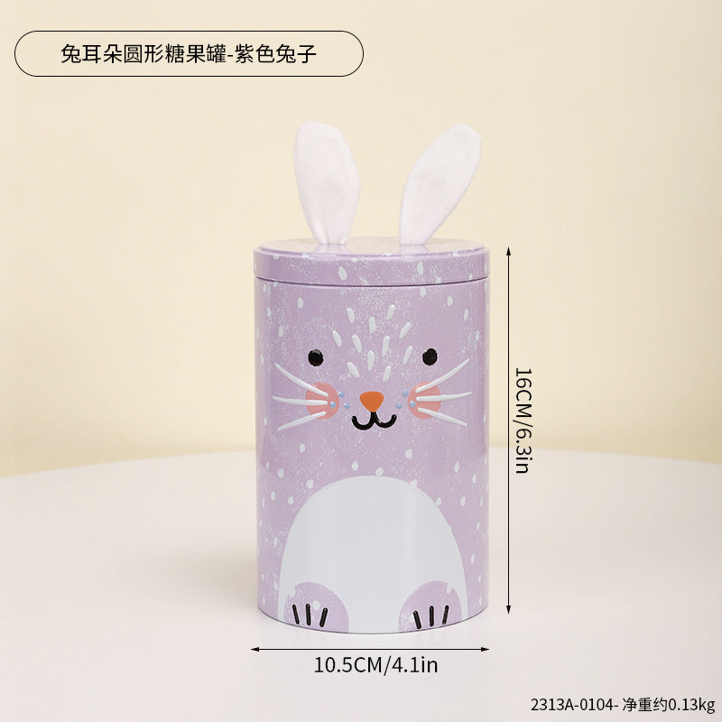 Bunny-Shaped Decorative Storage Canister Homeandso