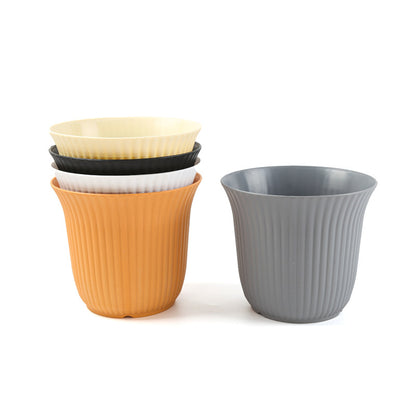 Textured Plastic Plant Pot Homeandso