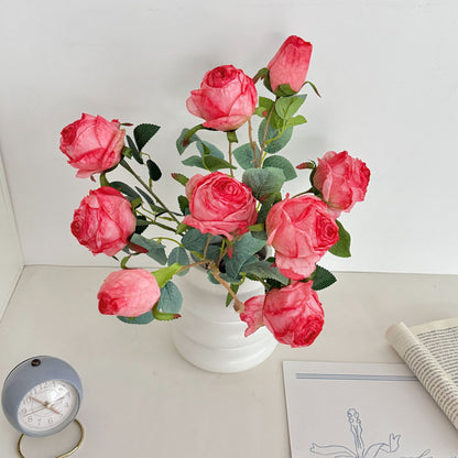 Realistic Artificial Rose Floral Stem