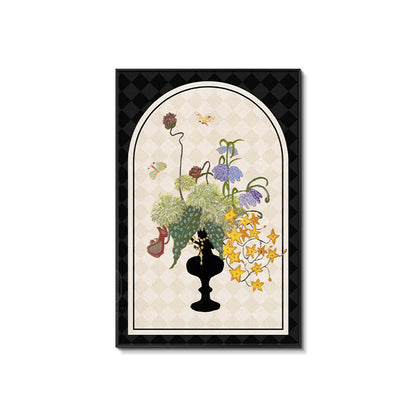 Decorative Floral Vase Wall Art Homeandso
