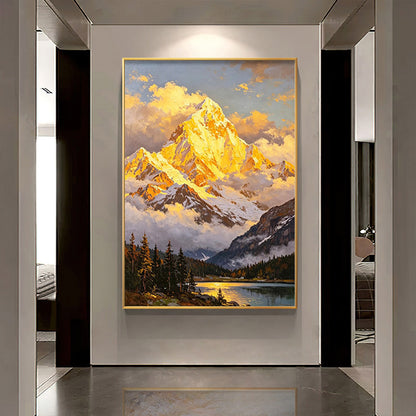 Majestic Mountain Range Canvas Art Homeandso