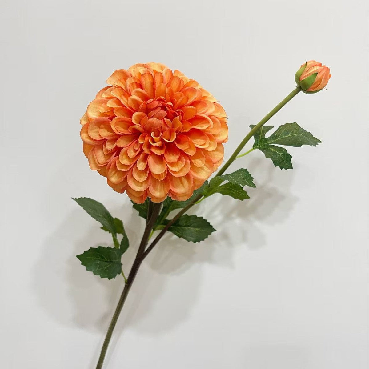 Decorative Faux Dahlia Flower Stem for Home Decor