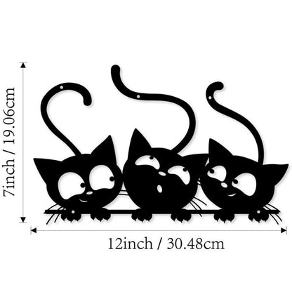 Cat-Themed Decorative Wall Art Homeandso