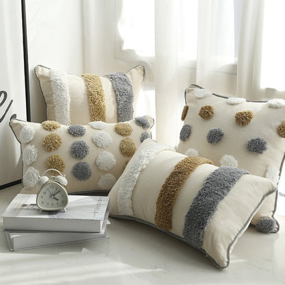 Textured Dot Decorative Pillow